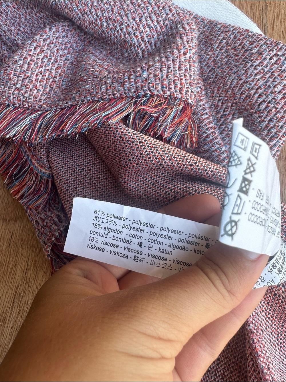 Zara Pink Multicolor Tweed Fringe Mini Skirt - Picture 4 of 5